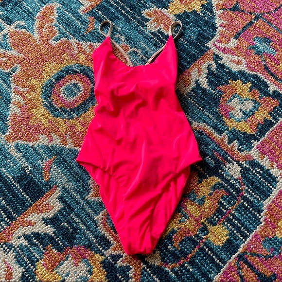 Neon Pink Billabong Swimsuit - Picture 1 of 3